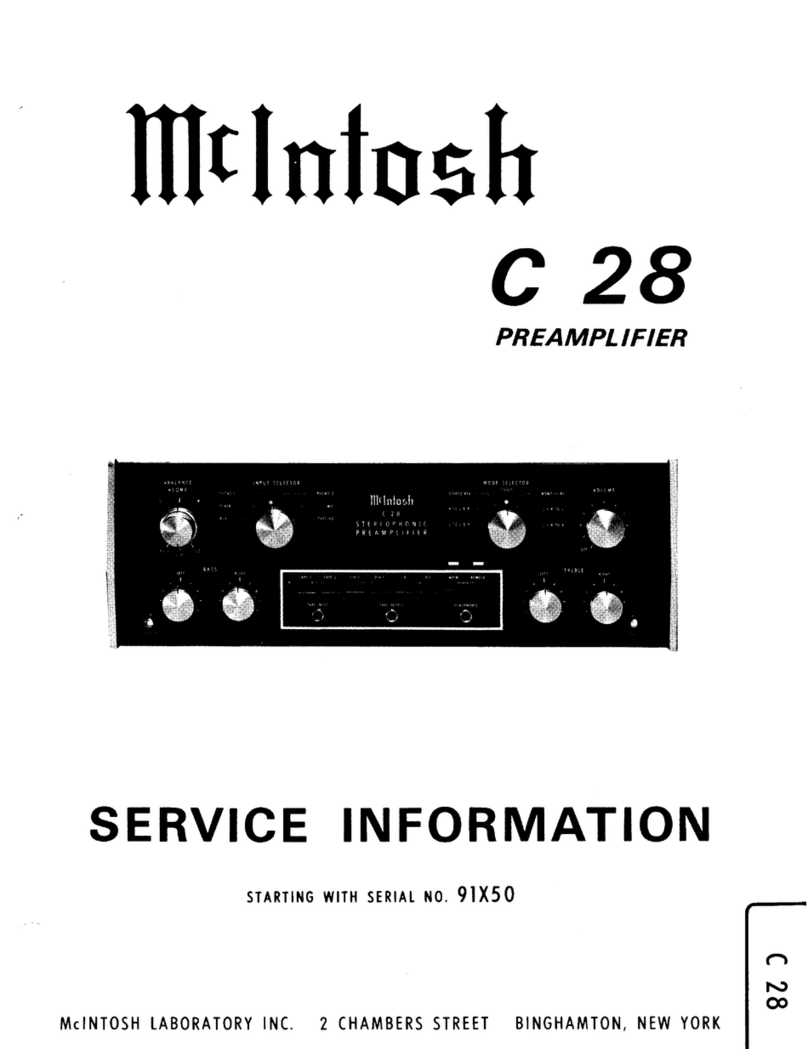 McIntosh C28 - LATER User manual