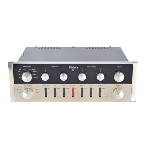 McIntosh C11 - SERVICE User manual