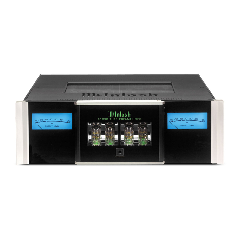 McIntosh C1000 User manual