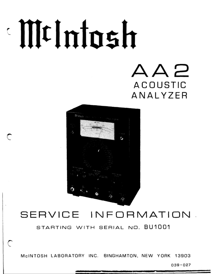 McIntosh AA2 Service information