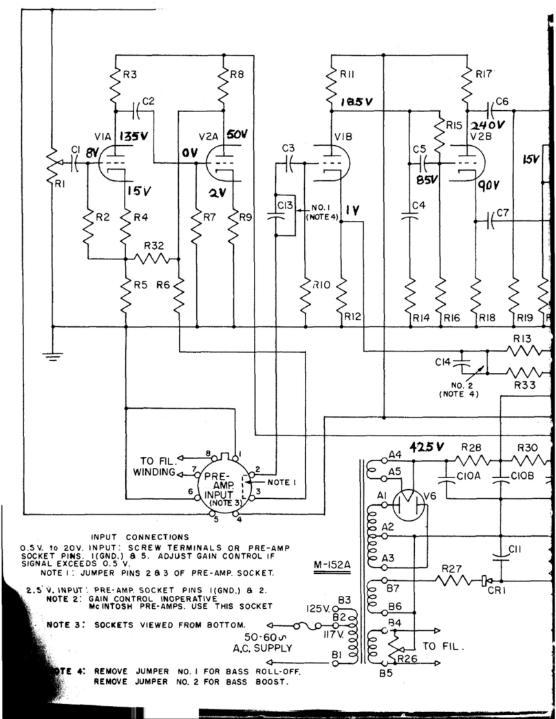 McIntosh A116 - SCHEMATICS manual