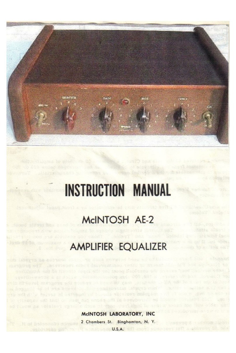 McIntosh AE-2 User manual