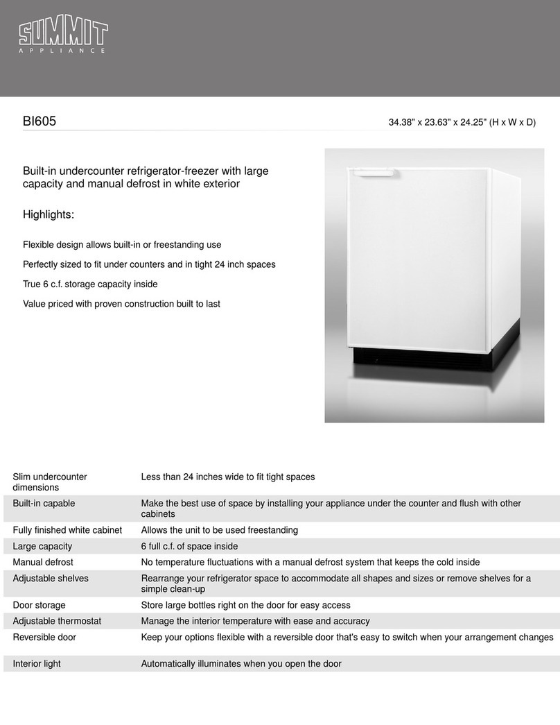Summit BI605FR User manual