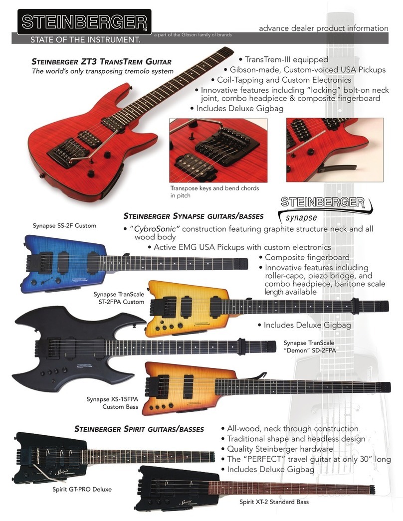 Steinberger ZT3 TransTrem User manual