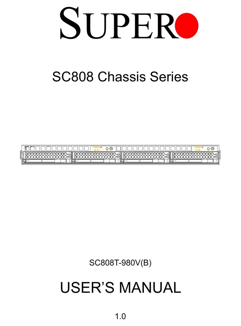Supermicro Supero SC808T-980B User manual