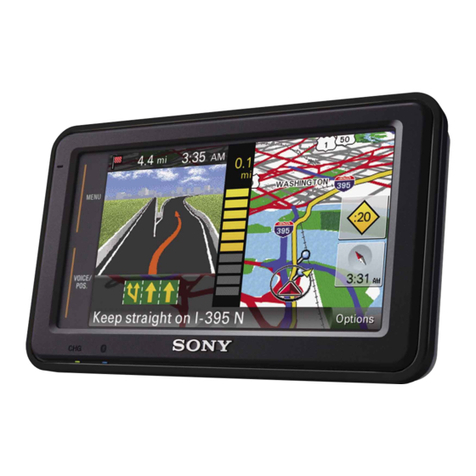 Sony NV-U74T - 4.3" Portable Navigation System User manual