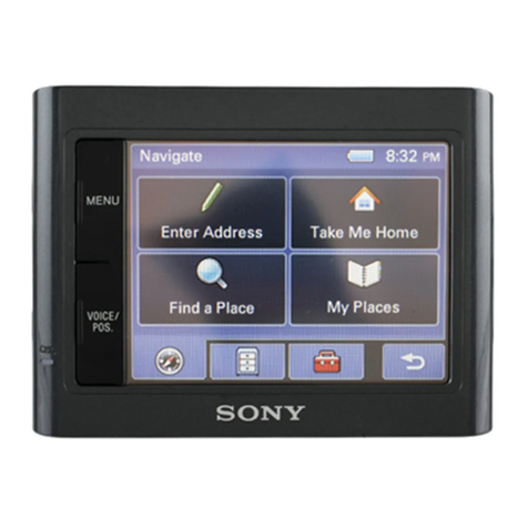Sony NV-U44 - Automotive GPS Receiver User manual