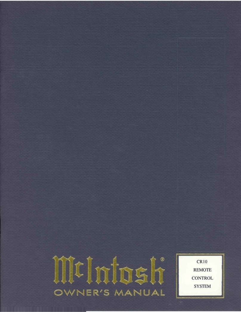 McIntosh CR10 owner's manual