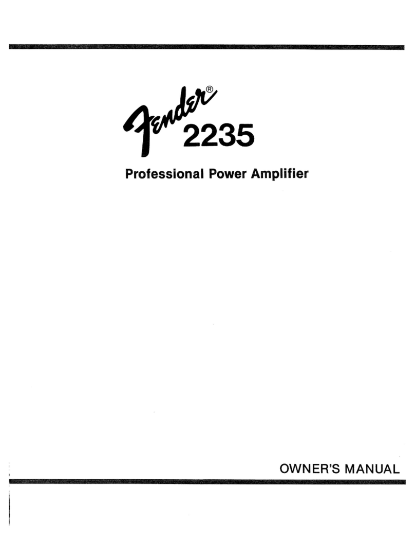Fender 2235 POWER AMPLIFIER manual