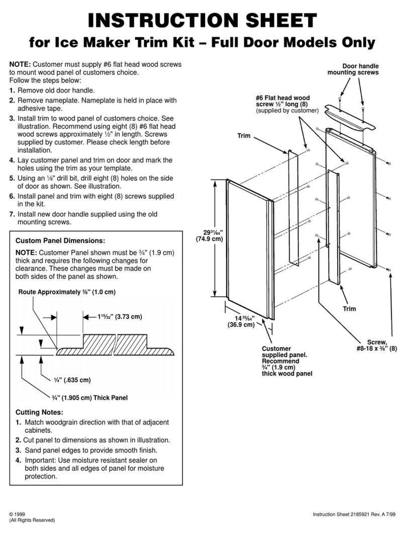 Whirlpool GI15NFRTS - INSTALLATION REV A User manual