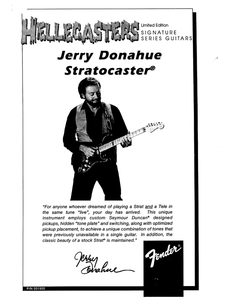 Fender HELLECASTERS JERRY DONAHUE STRATOCASTER User manual