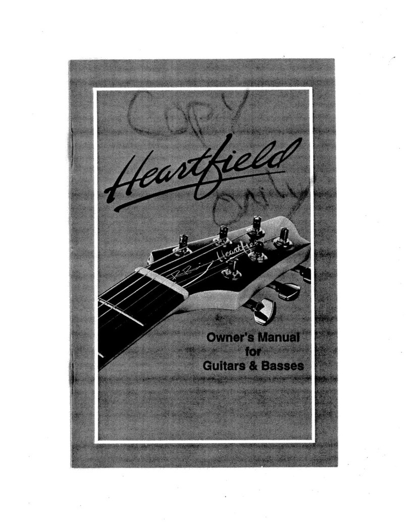 Fender HEARTFIELD - FOR GUITARS AND BASSES User manual