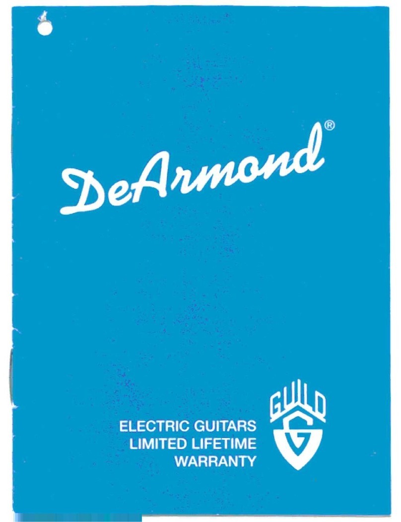 Guild DEARMOND GUITARS User manual