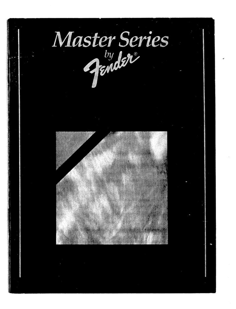 Fender D AQUISTO manual