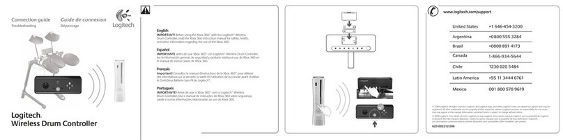 Logitech 939-000183 - Wireless Drum Controller Connection guide