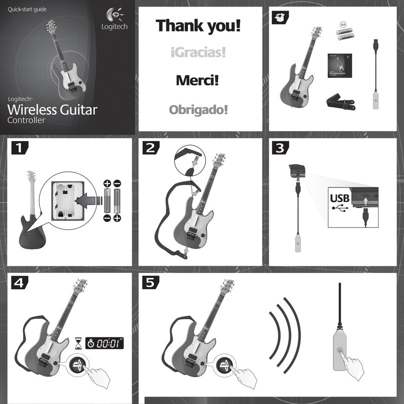 Logitech Wireless Guitar Controller User manual Logitech Wireless Guitar Controller User manual