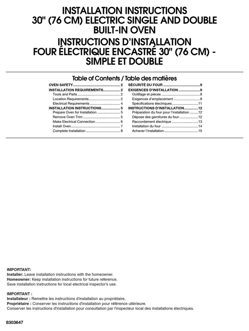 Whirlpool GBS307PRSS instructions