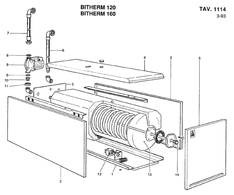 LAMBORGHINI BITHERM 160 - SCHEMA User manual