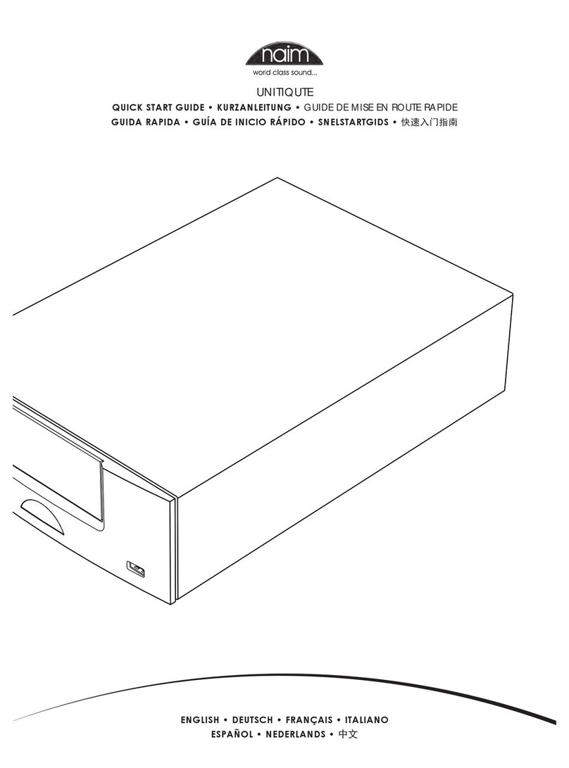 NAIM UNITIQUTE START ISSUE 1 User manual NAIM UNITIQUTE START ISSUE 1 User manual