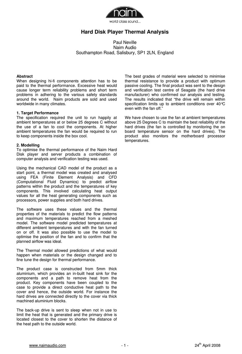 NAIM THERMAL ANALYSIS datasheet