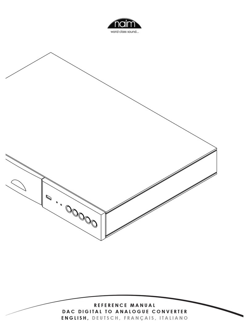 NAIM DAC - REFERENCE  ISSUE 3A User manual