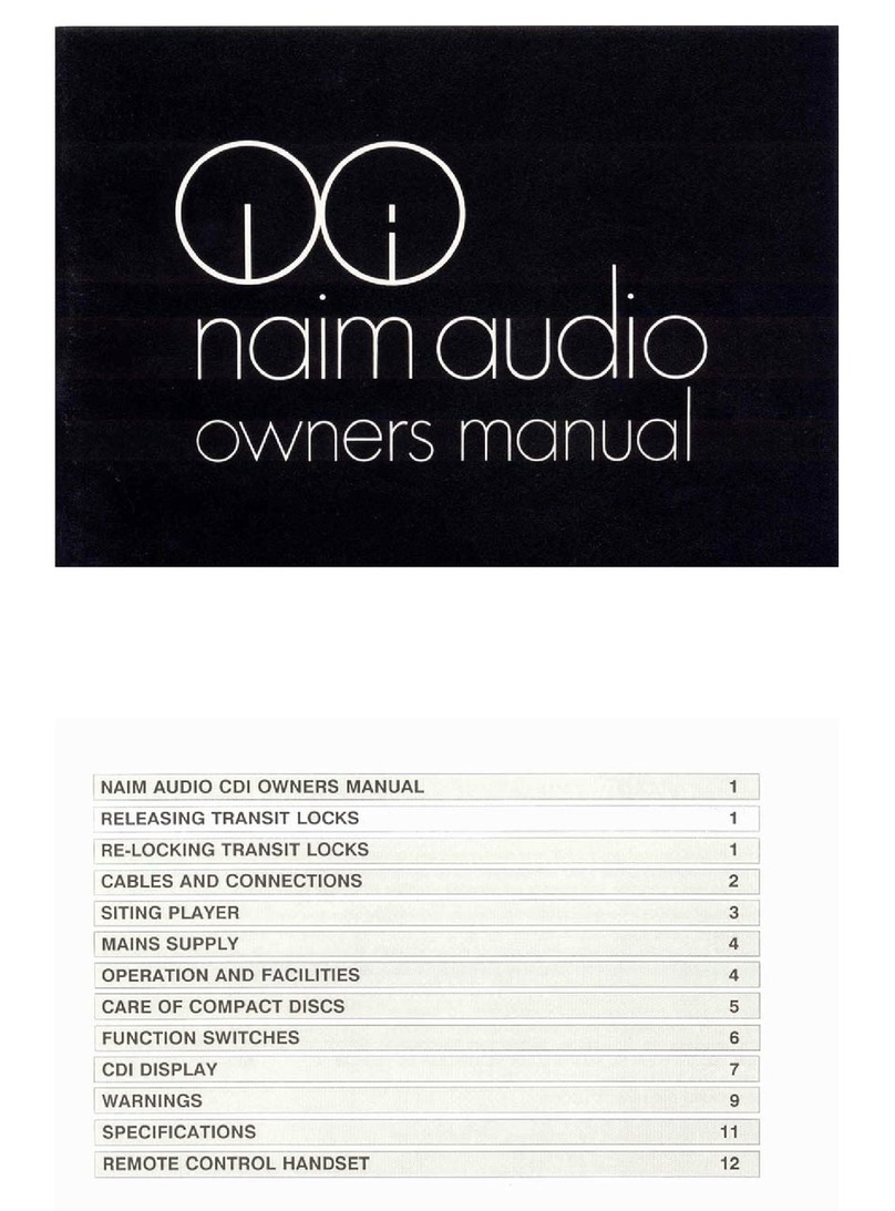 NAIM CDI User manual