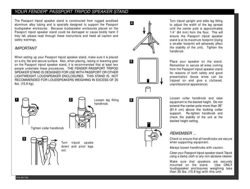Fender PASSPORT User manual Fender PASSPORT User manual