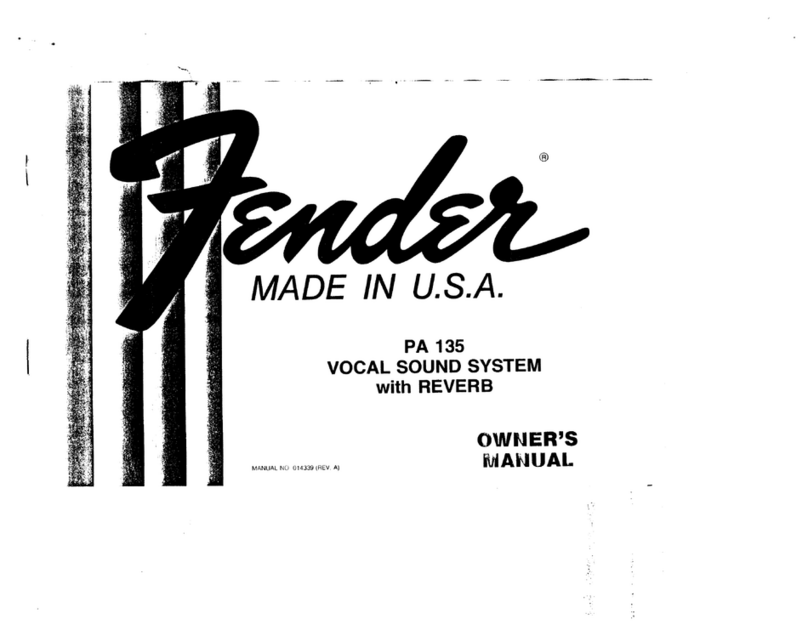 Fender PA 135 manual