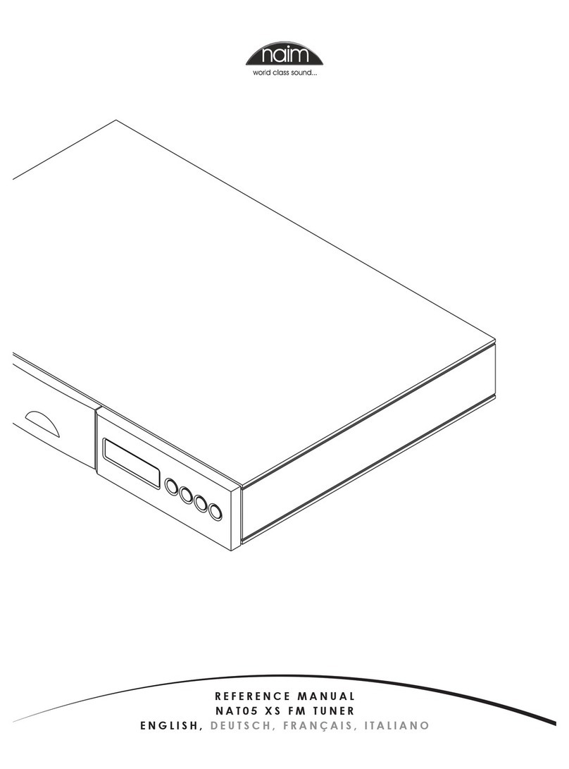 NAIM NAT05 XS - ISSUE 1 manual