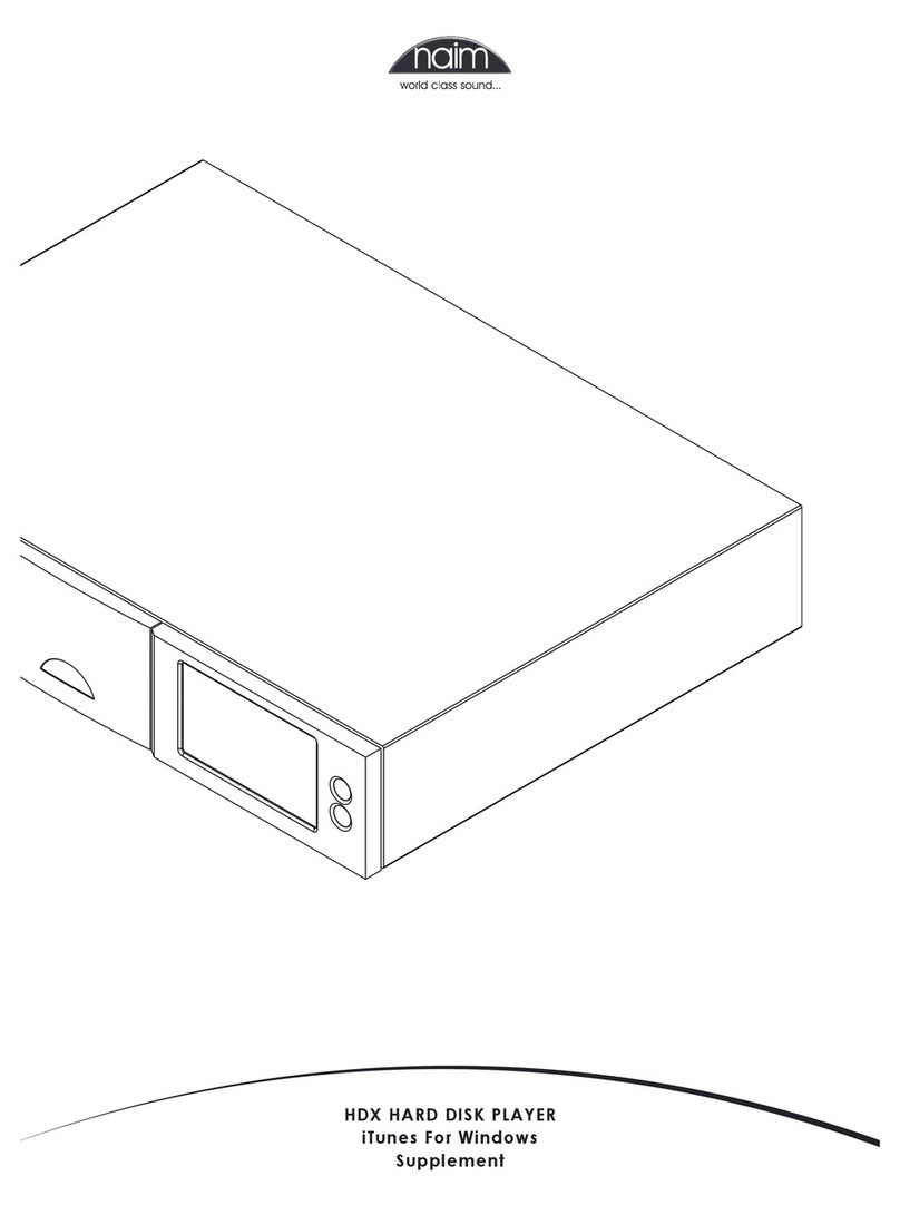 NAIM HDX - REMOTE CONTROL CODE Owner's manual