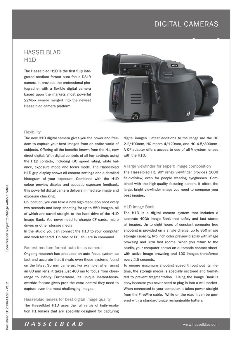 Hasselblad H1D User manual