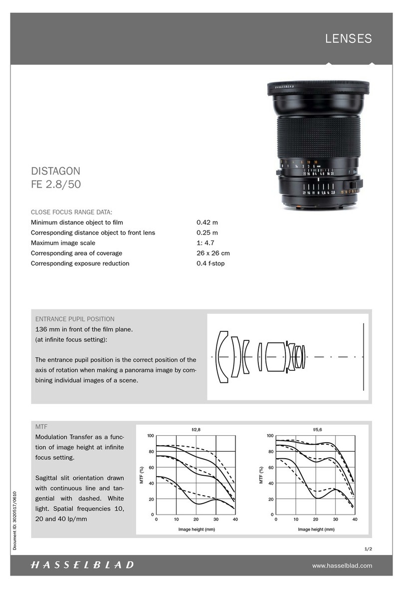 Hasselblad FE 2.8-50 User manual Hasselblad FE 2.8-50 User manual