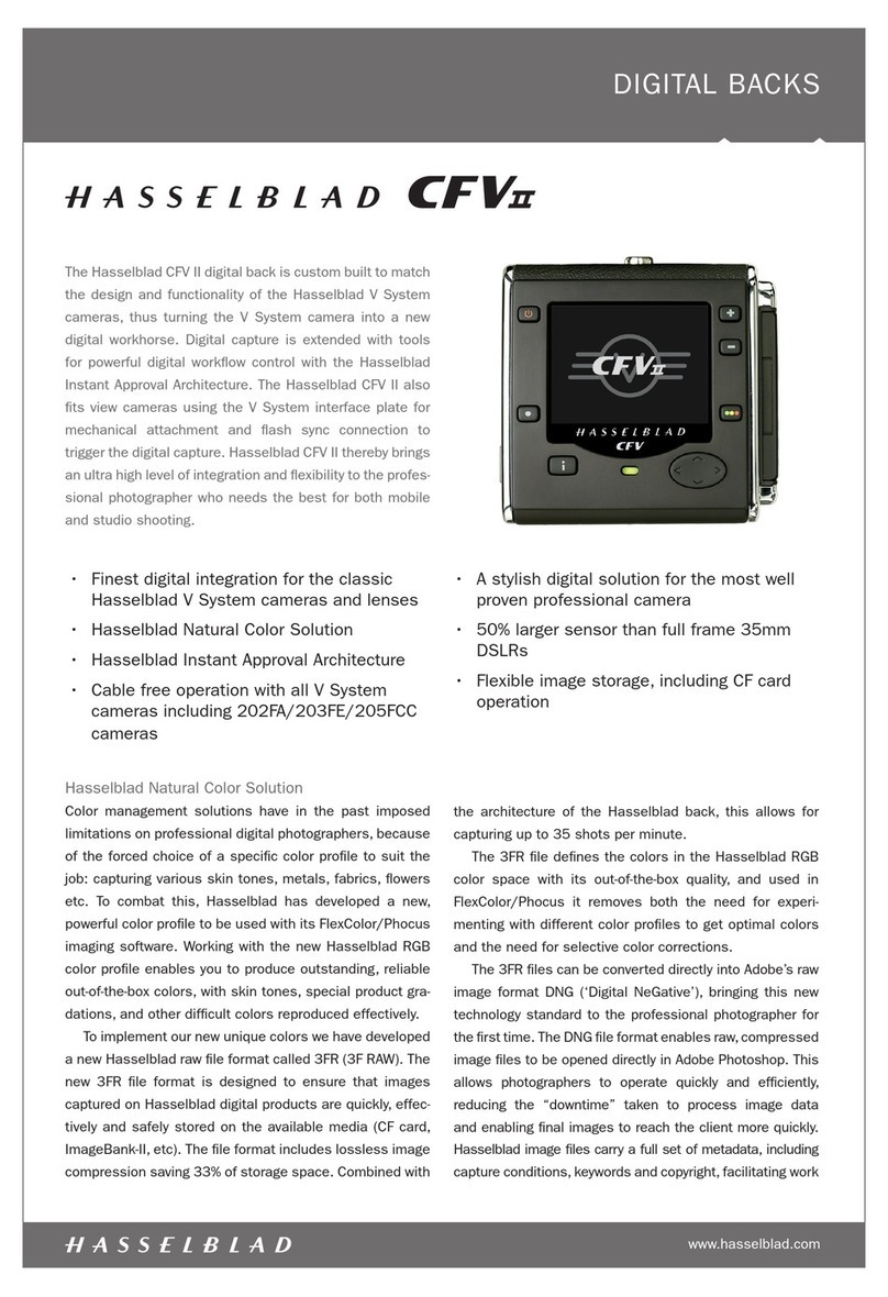 Hasselblad CFV II - datasheet