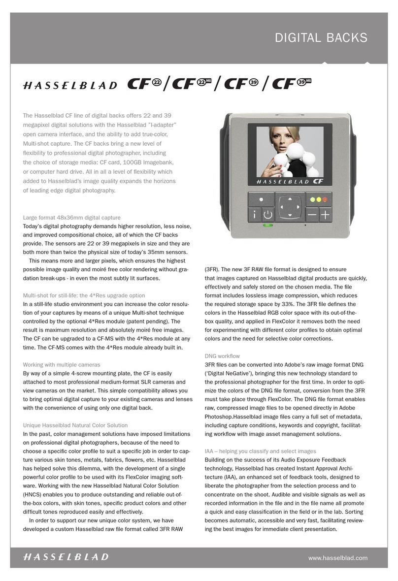 Hasselblad CF22 datasheet