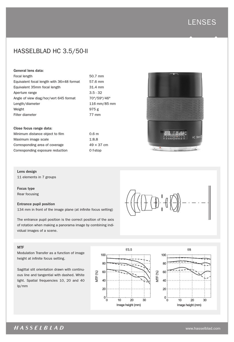 Hasselblad HC50-II - DATASHEET V1 User manual