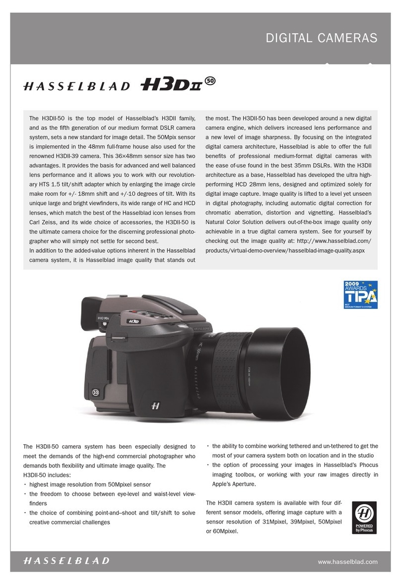 Hasselblad H3DII-50 User manual