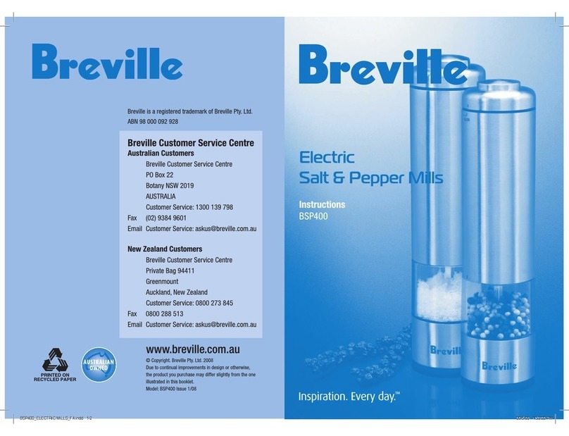 Breville BSP400 instructions