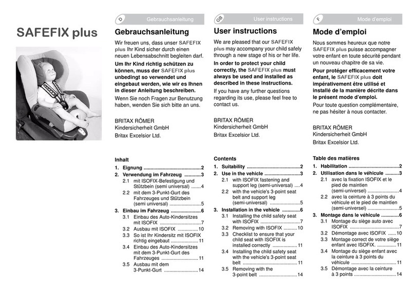 Britax SAFEFIX PLUS User manual