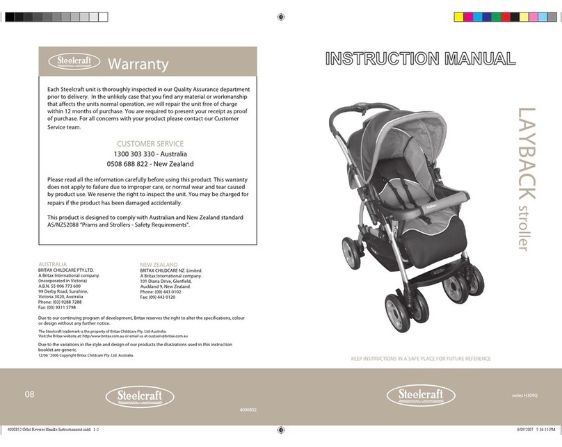Britax LAYBACK - SERIES H309Q User manual