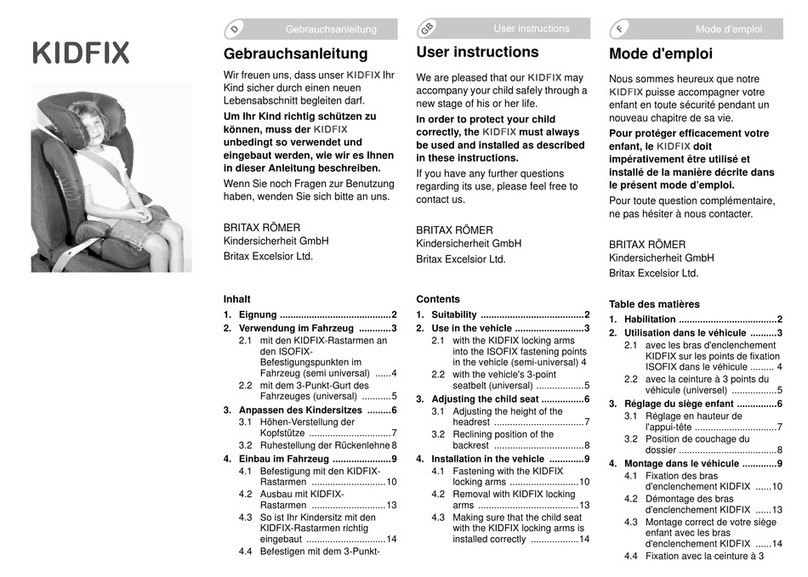 Britax KIDFIX -  2 User manual