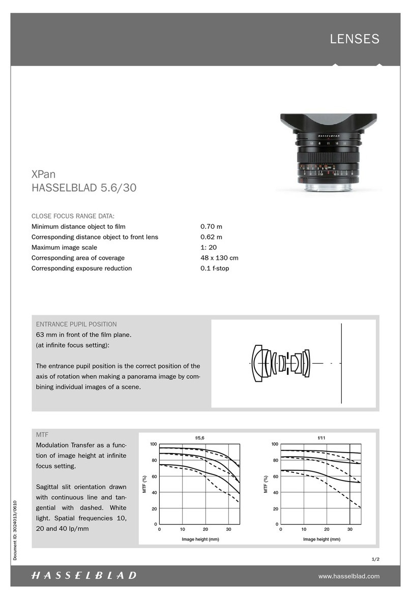 Hasselblad XPAN 5.6-30 User manual Hasselblad XPAN 5.6-30 User manual