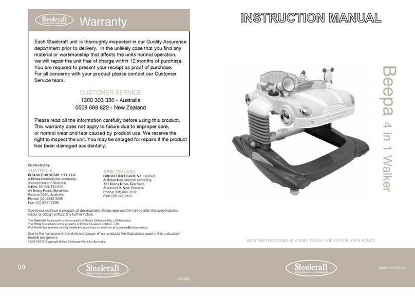 Britax BEEPA 4 IN 1 - SERIES WA2819A3 User manual