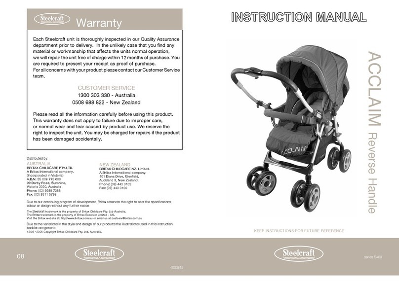 Britax ACCLAIM - SERIES S400 User manual Britax ACCLAIM - SERIES S400 User manual
