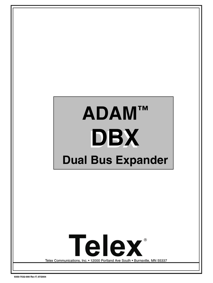 Telex DBX user manual