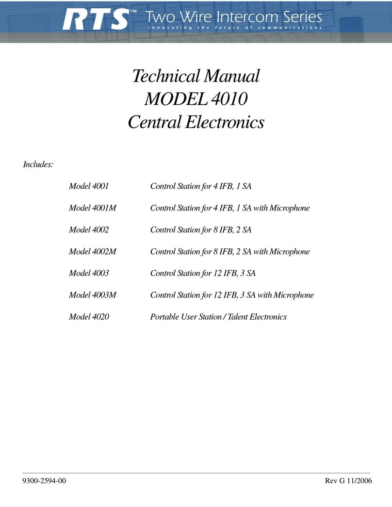 Telex 4010 User manual