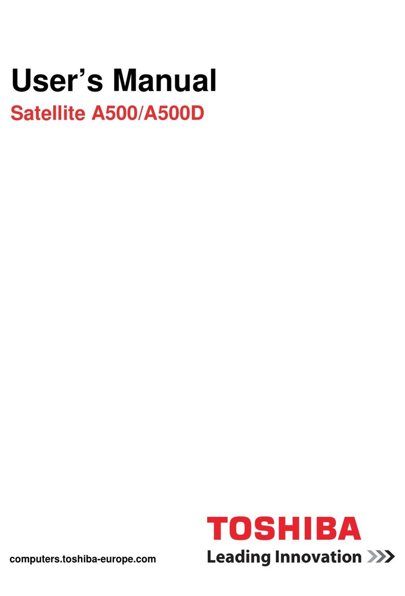 Toshiba Satellite A500-ST56X1 User manual