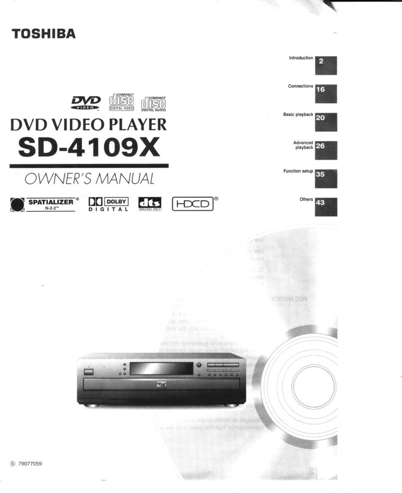 Toshiba SD-4109 User manual
