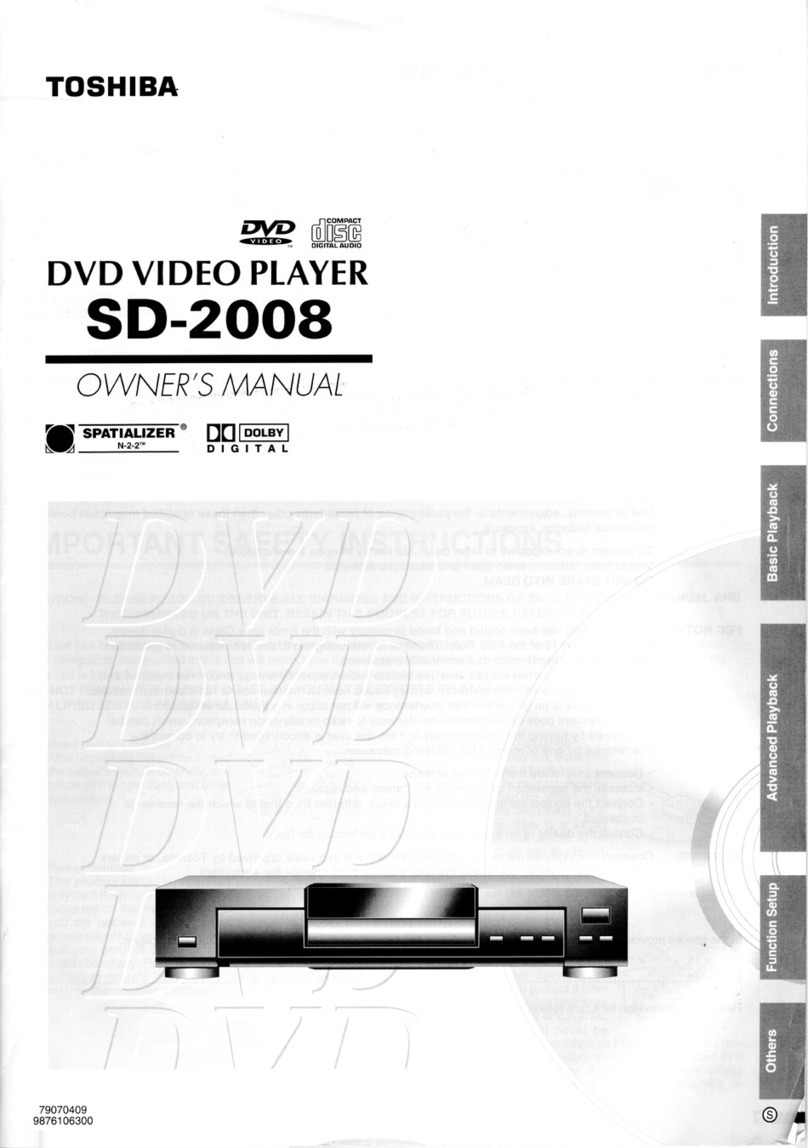 Toshiba SD-2008 User manual