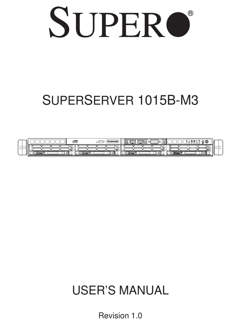 Supermicro SUPERSERVER 1015B-M3 User manual
