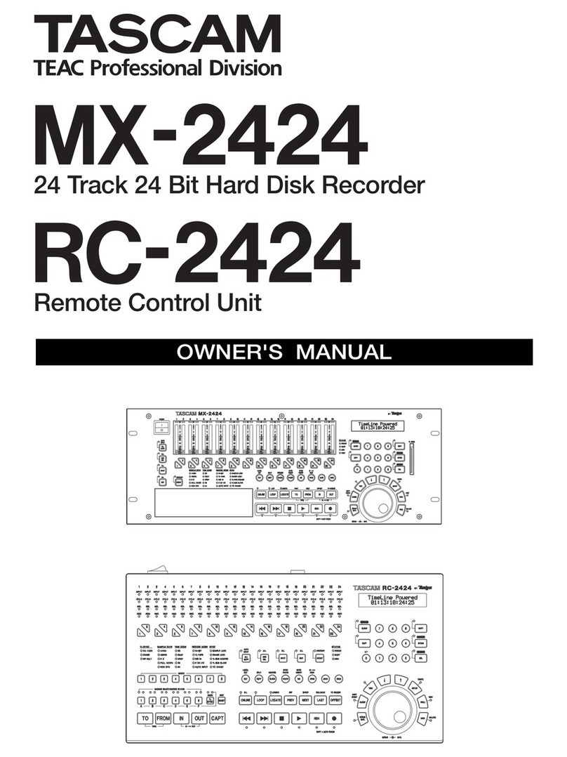 Tascam MX-2424 User manual